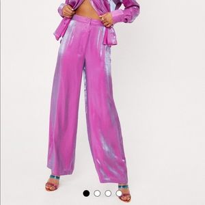 Nasty Gal Pink iridescent Pants!